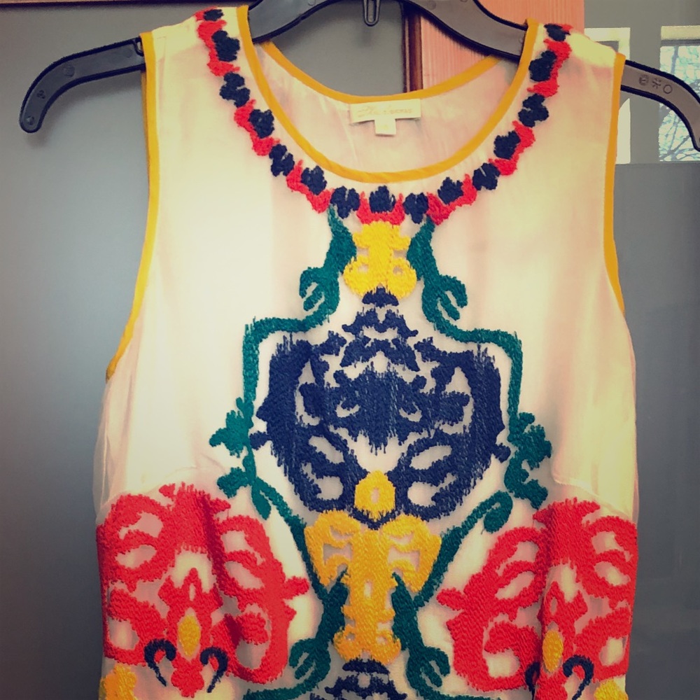 %100 silk fully lined shift dress